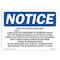 Signmission OSHA Notice Sign, 10" Height, Rigid Plastic, Sauna Guests Must Shower Before Use Be Sign, Landscape OS-NS-P-1014-L-18243 - alternate 1